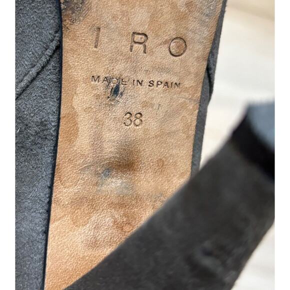 IRO women’s Suede Bootie sz 38 Taupe 3.5” Heel & Pointed Toe $625 - US 7 to 7.5 - Picture 9 of 12